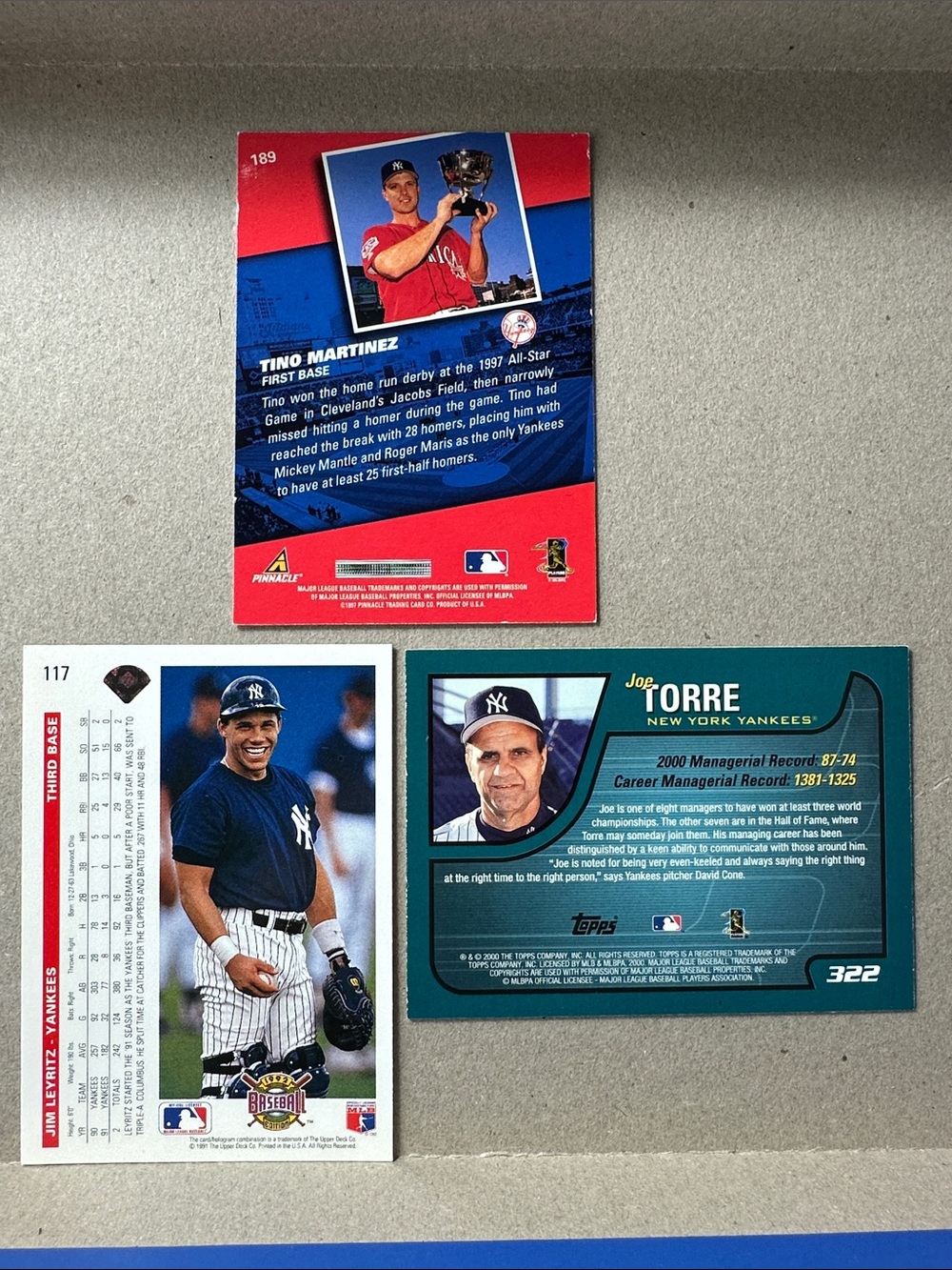 Derek Jeter 90’s Yankees lot of 17 w/ 2 Bernie Williams/1 Jorge Posada Rookies - Picture 16 of 16